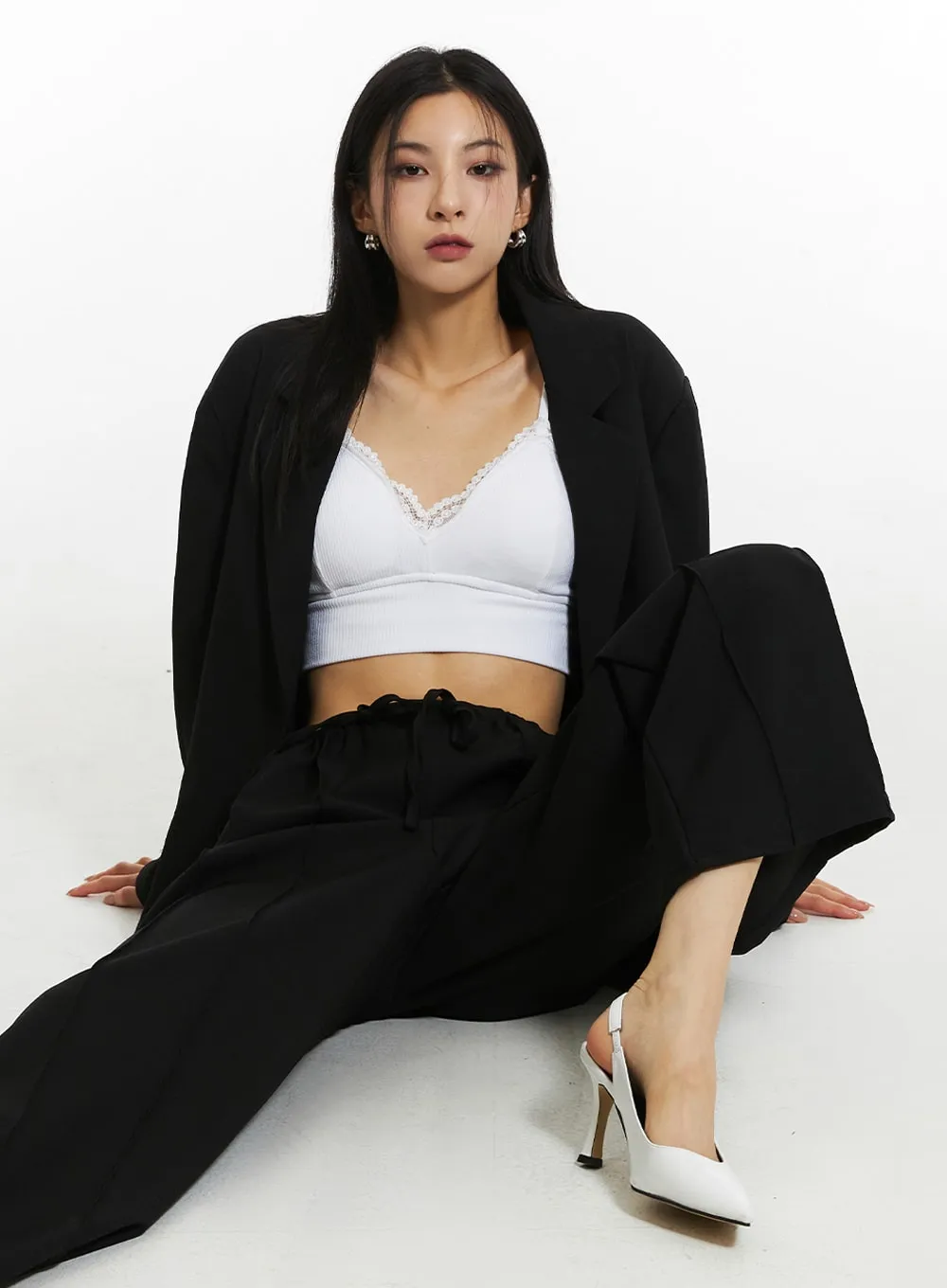 Oversize Loose Fit Blazer IN308 sold by Lewkin