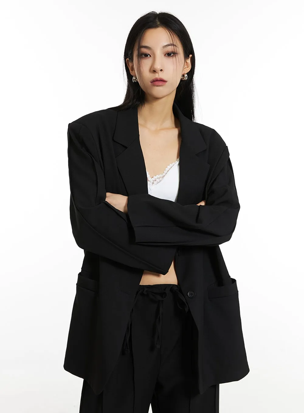 Oversize Loose Fit Blazer IN308 sold by Lewkin product image thumbnail 4