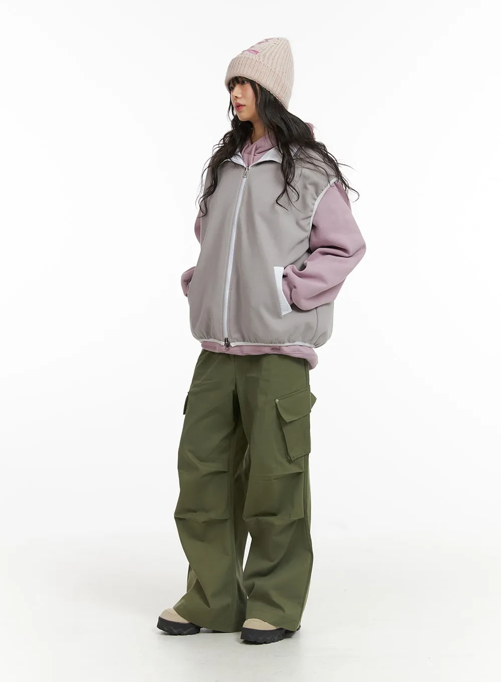 Cargo Straight Leg Pants CJ412 sold by Lewkin product image thumbnail 2