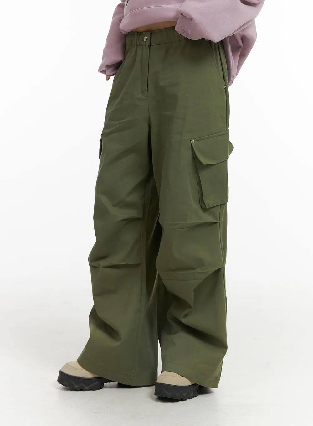 Cargo Straight Leg Pants CJ412 sold by Lewkin product image thumbnail 3