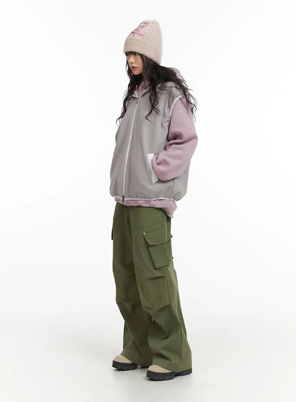 Cargo Straight Leg Pants CJ412 sold by Lewkin product image thumbnail 5