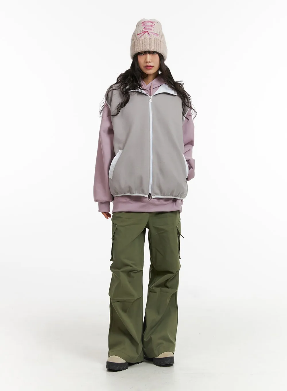 Cargo Straight Leg Pants CJ412 sold by Lewkin product image thumbnail 4