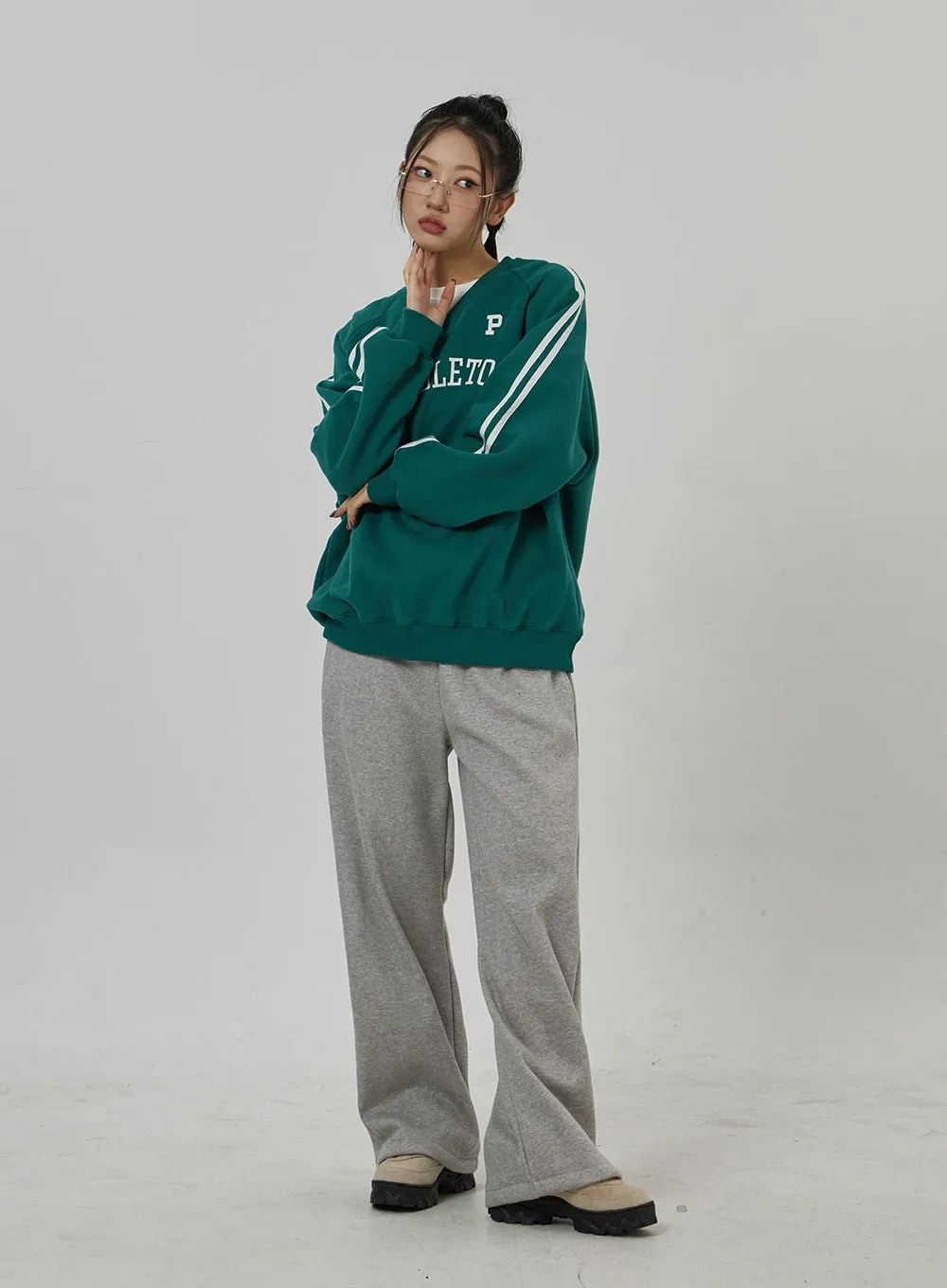 Wide Leg Track Pants Unisex CD21 sold by Lewkin