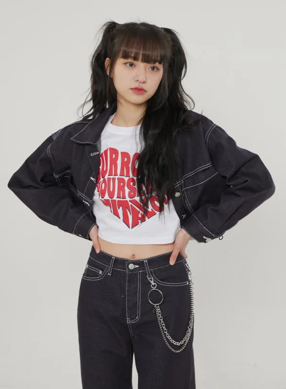Cropped Drawstring Jacket BF307 sold by Lewkin