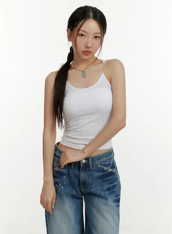 Half Transparent Cami Top CY409 sold by Lewkin