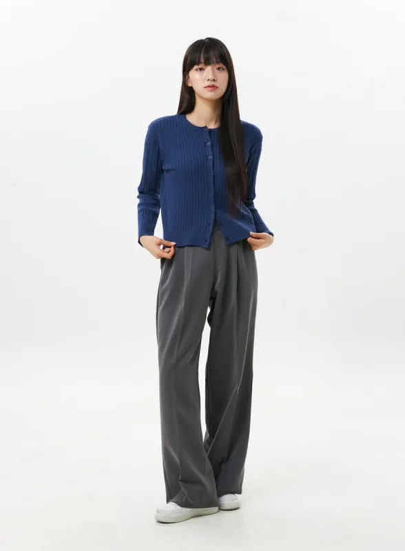 Pintuck Wide Fit Trousers OS305 sold by Lewkin