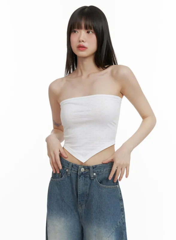Graphic Tube Crop Top CY428 sold by Lewkin