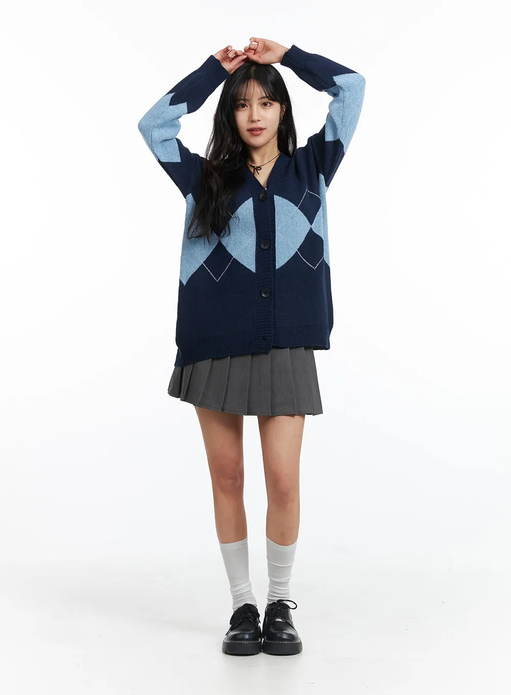 A-Line Pleated Mini Skirt OJ426 sold by Lewkin product image thumbnail 2