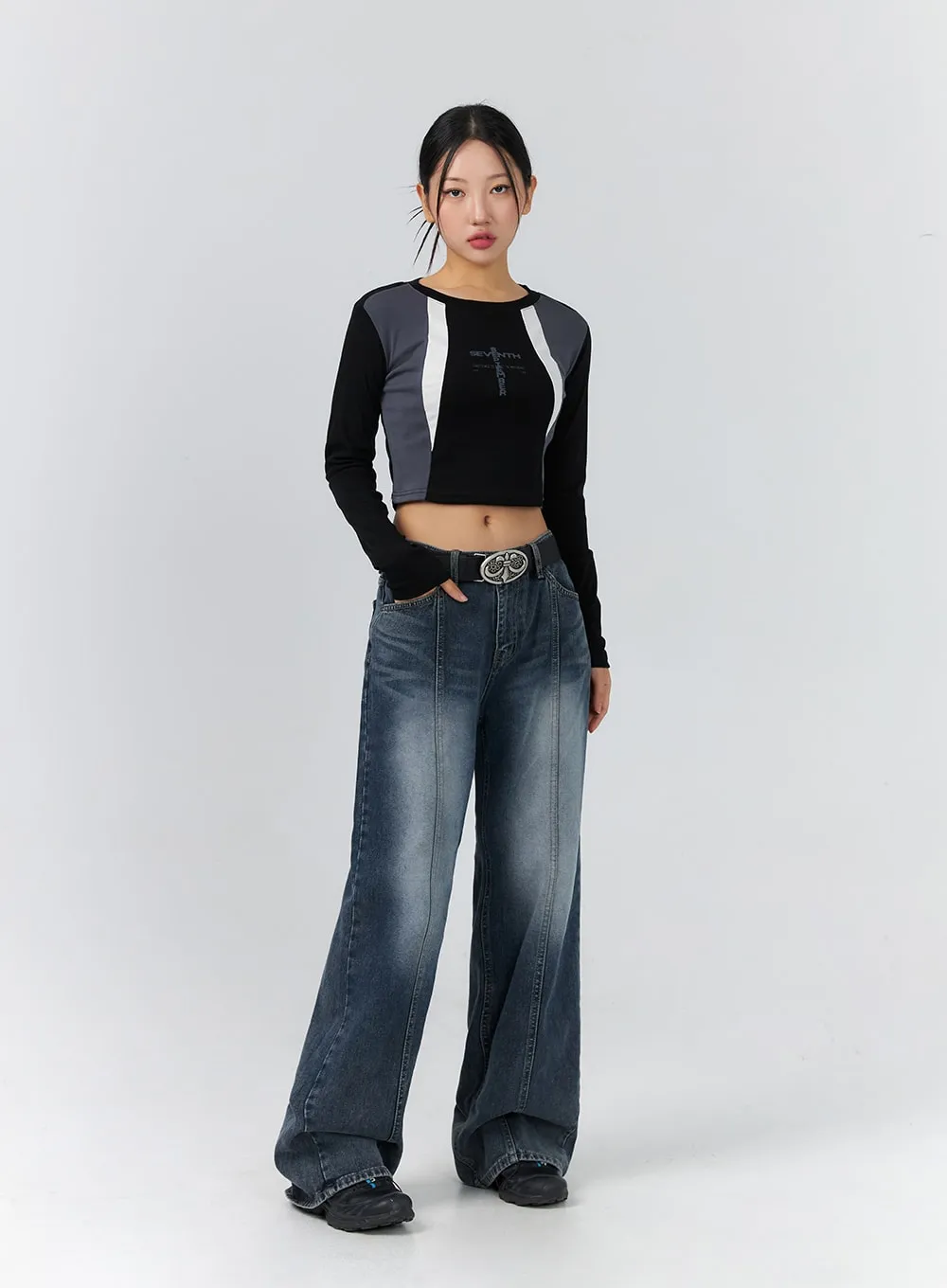 Graphic Stripped Tee CS325 sold by Lewkin product image thumbnail 3