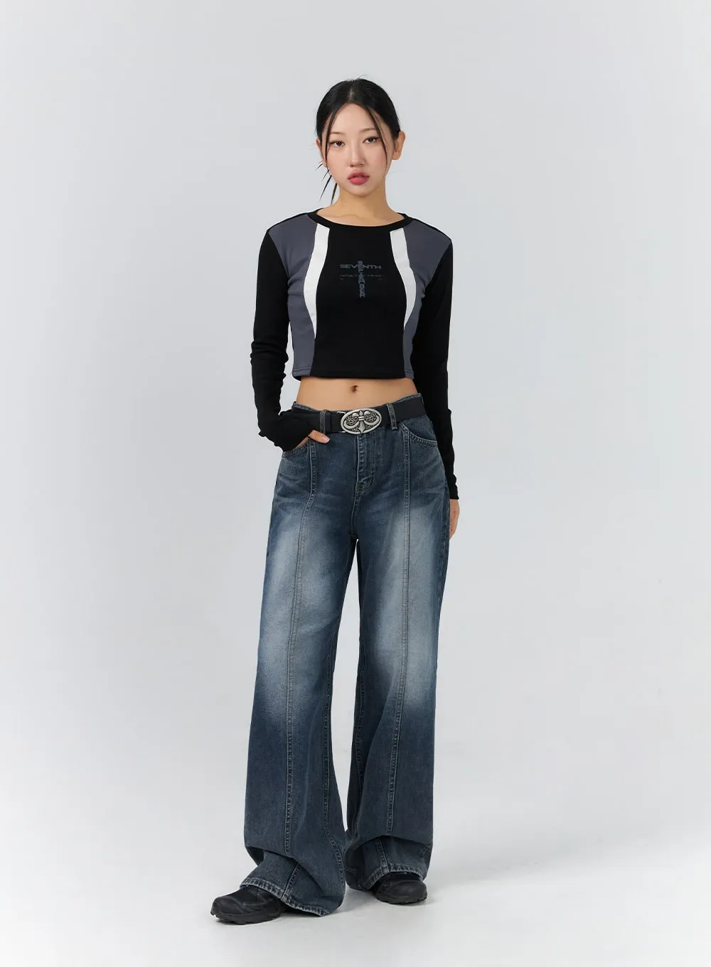 Graphic Stripped Tee CS325 sold by Lewkin product image thumbnail 2