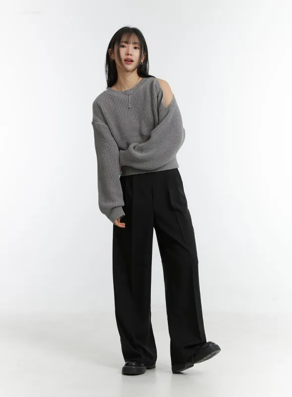 Wide Leg Soft Wide Trousers OD308 sold by Lewkin