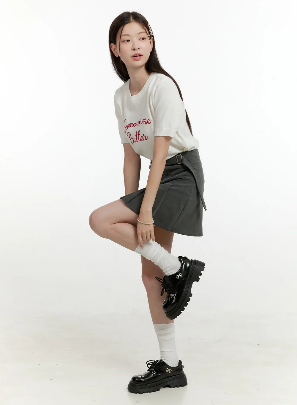 Ribbon Chunky Loafers OL423 sold by Lewkin product image thumbnail 4