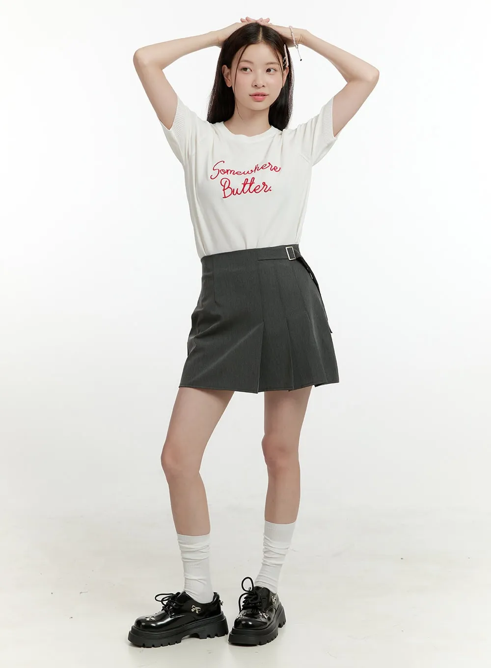 Ribbon Chunky Loafers OL423 sold by Lewkin product image thumbnail 3