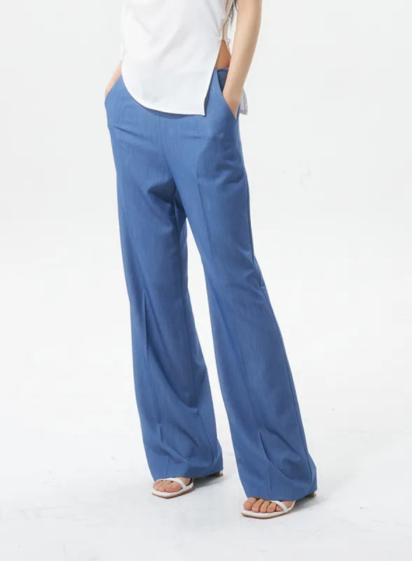 Low Rise Tailored Pants IU326 sold by Lewkin