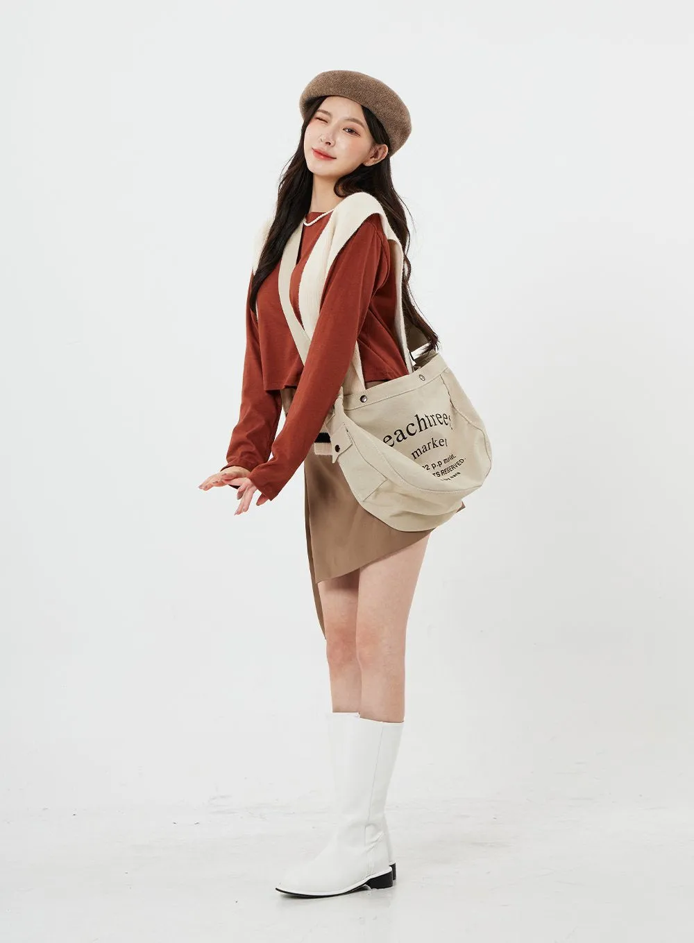 Two Color Layered Fake Cardigan OS22 sold by Lewkin product image thumbnail 5