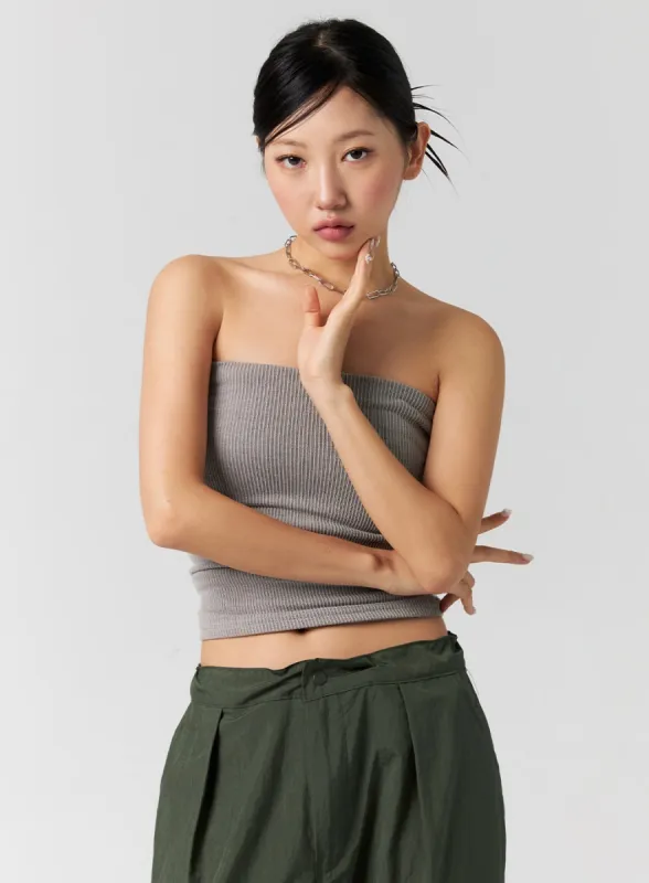 Ribbed Knit Tube Top CG301 sold by Lewkin