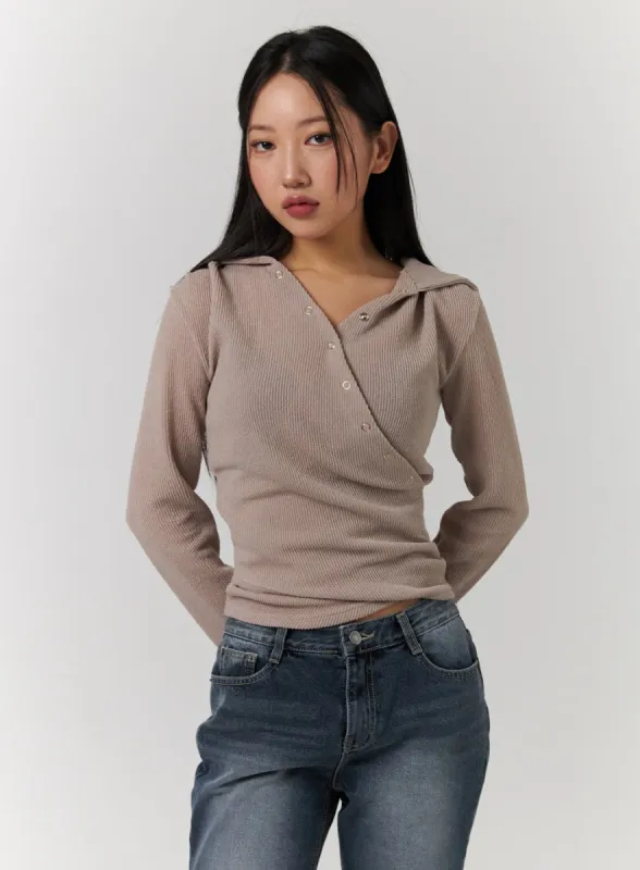 Asymmetrical Hooded Top CD329 made by Lewkin