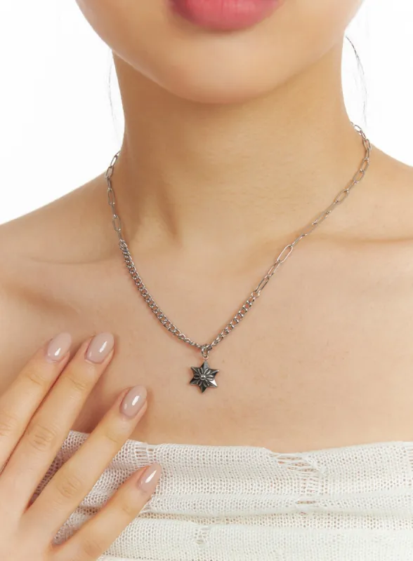 Mini Star Pendant Chain Necklace CF416 sold by Lewkin
