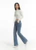 High Waist Cropped Straight Leg Jeans CJ425 sold by Lewkin