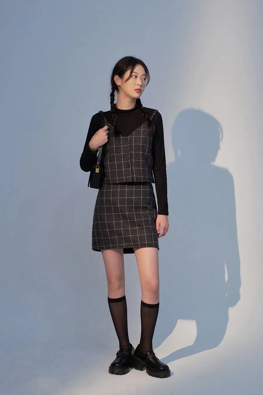 Check Pattern Mini Skirt FF13 sold by Lewkin product image thumbnail 4