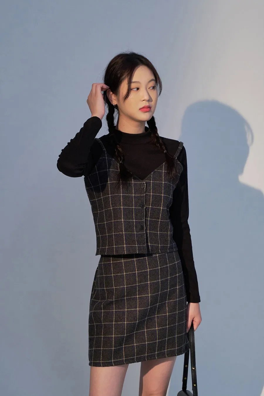 Check Pattern Mini Skirt FF13 sold by Lewkin product image thumbnail 5