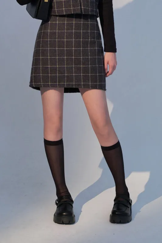 Check Pattern Mini Skirt FF13 sold by Lewkin