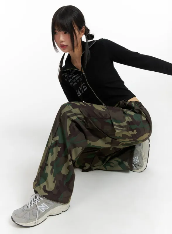 Camo Cargo Baggy Pants (UNISEX) CF423 sold by Lewkin