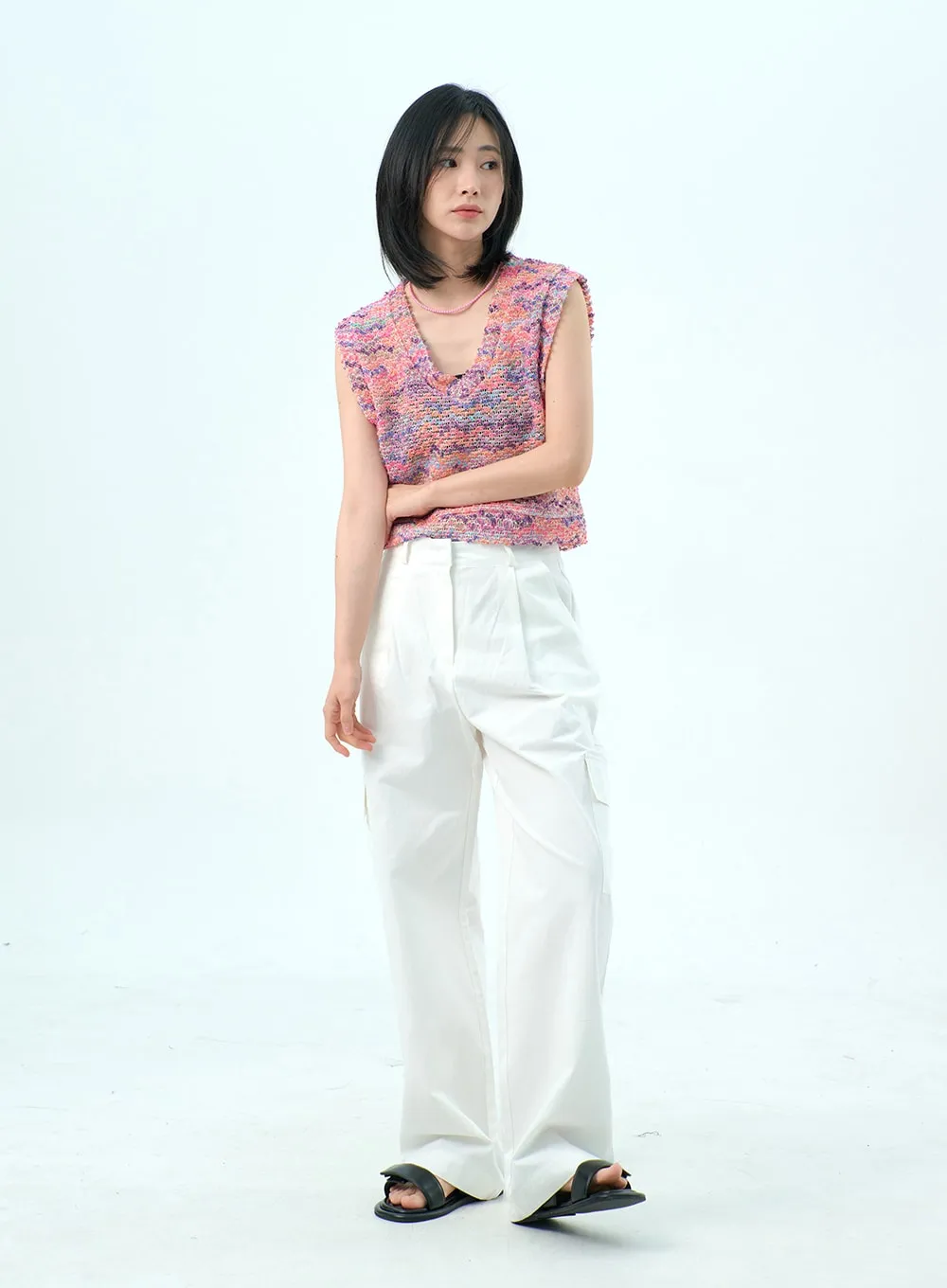 Cargo Wide Pants OY318 sold by Lewkin