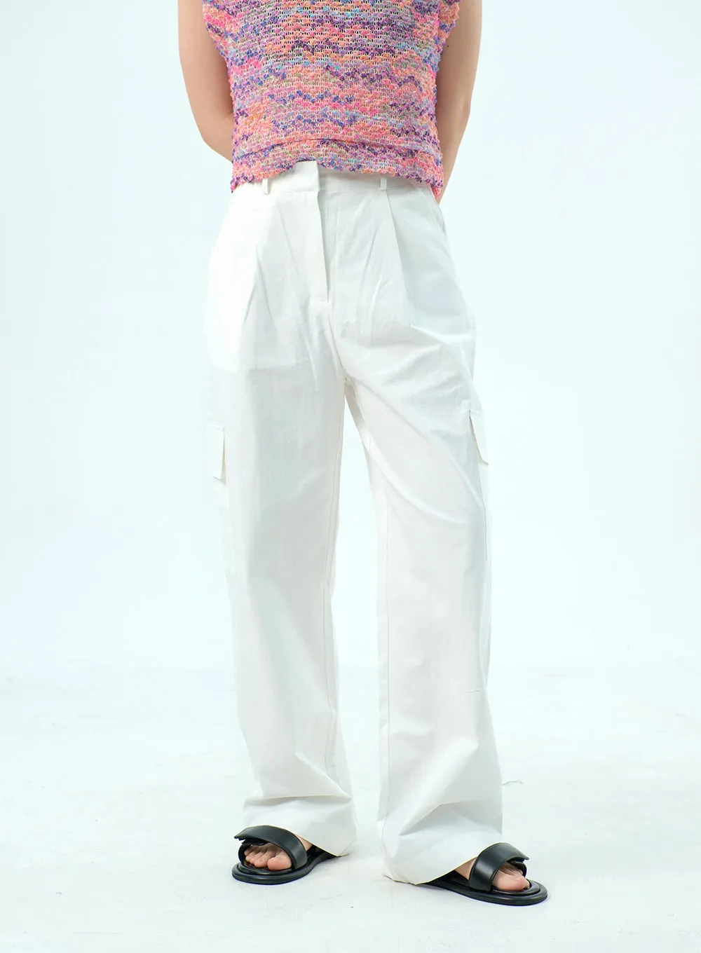 Cargo Wide Pants OY318 sold by Lewkin product image thumbnail 4
