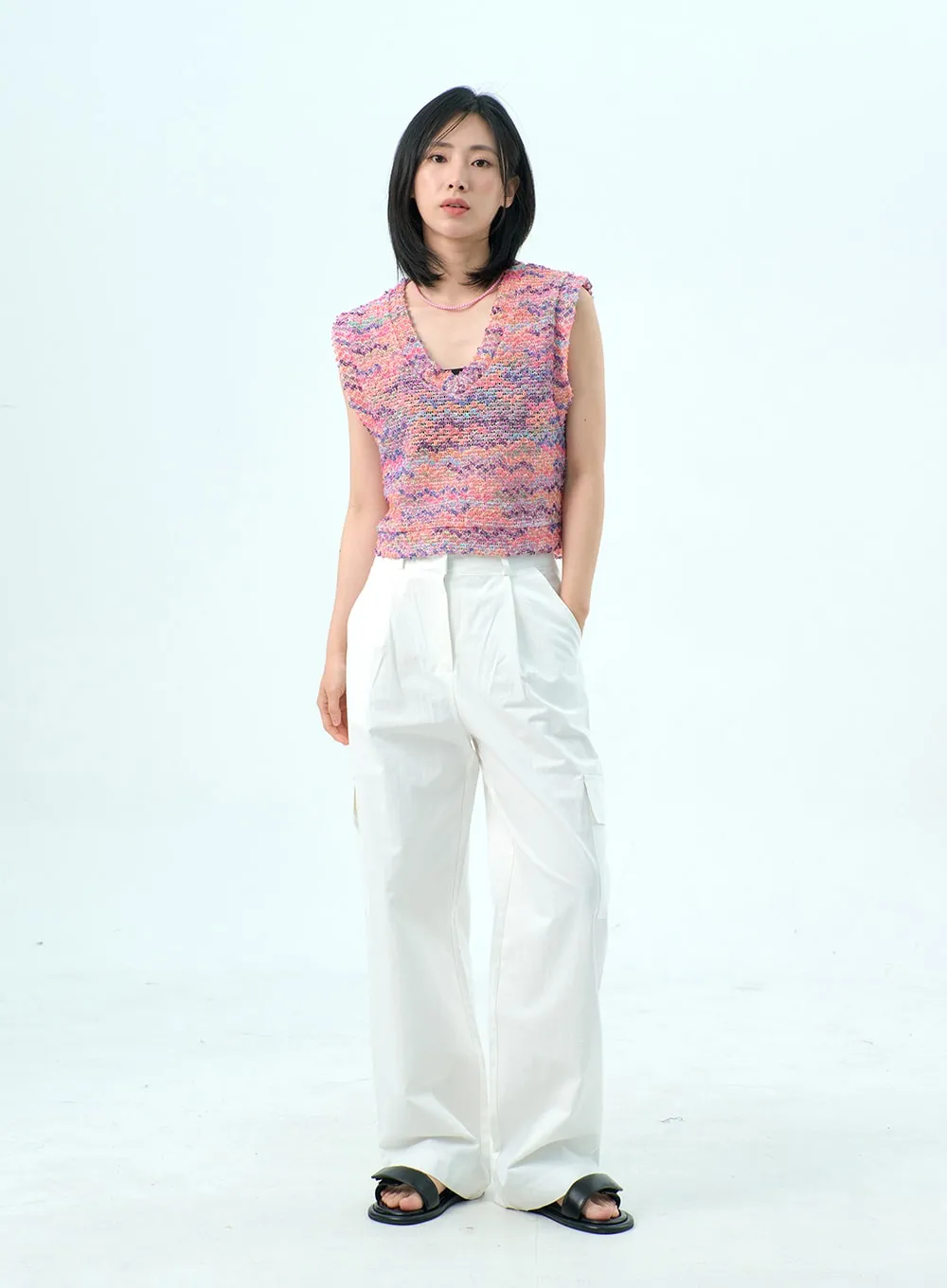 Cargo Wide Pants OY318 sold by Lewkin product image thumbnail 2
