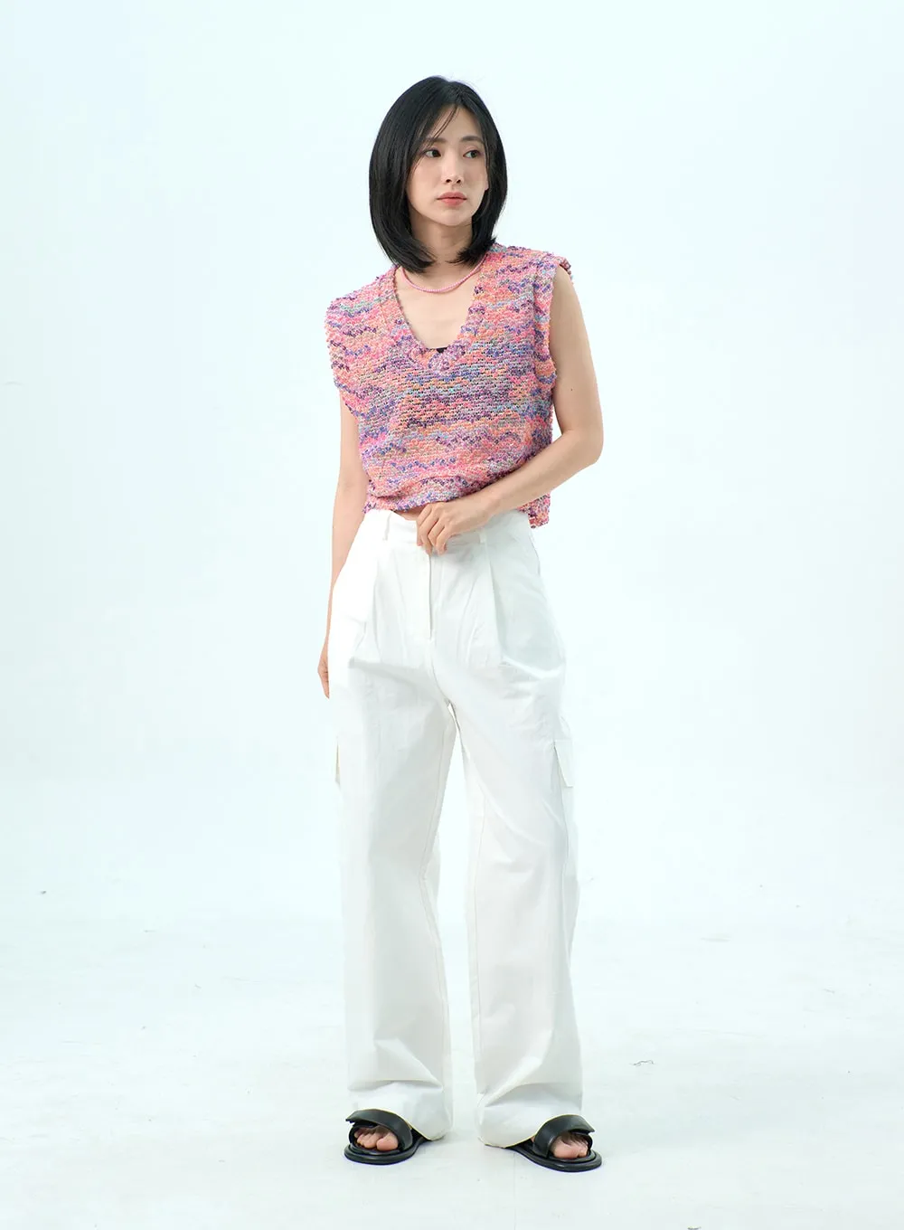 Cargo Wide Pants OY318 sold by Lewkin product image thumbnail 3