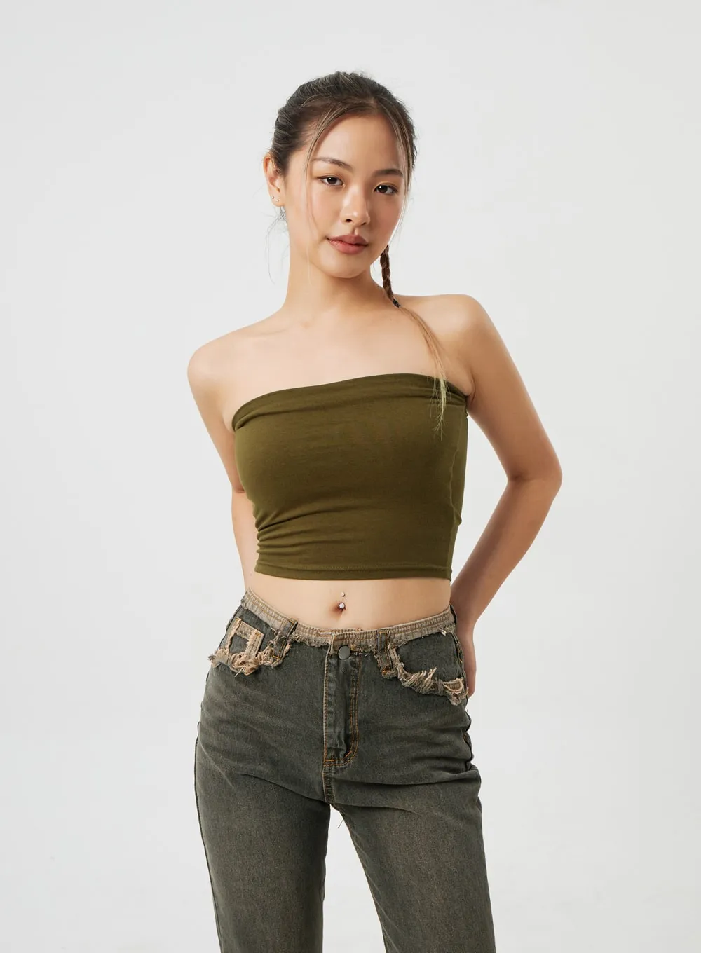 Simple Tube Top CM306 sold by Lewkin product image thumbnail 5