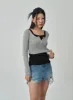 Scoop Neck Cropped Top IF315 sold by Lewkin