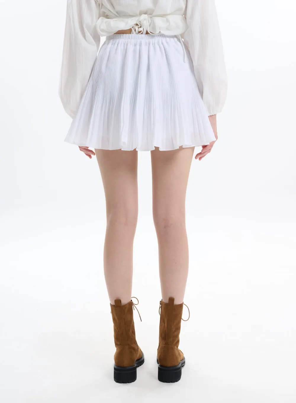 Pleated Mini Skirt IF413 sold by Lewkin product image thumbnail 5