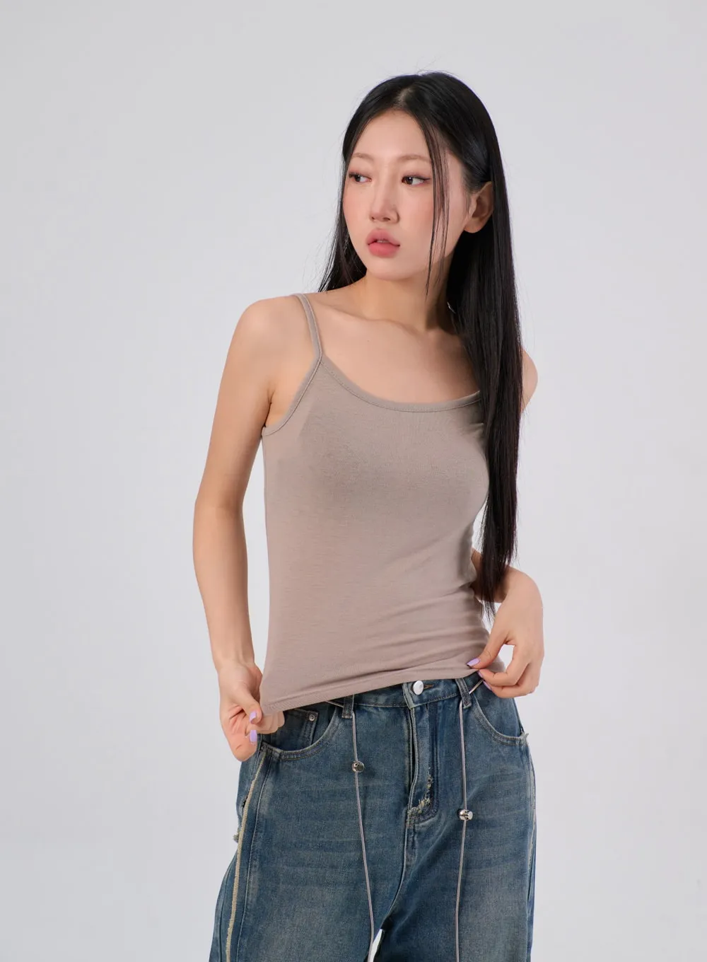 Basic Thin Strap Top IA304 sold by Lewkin product image thumbnail 5