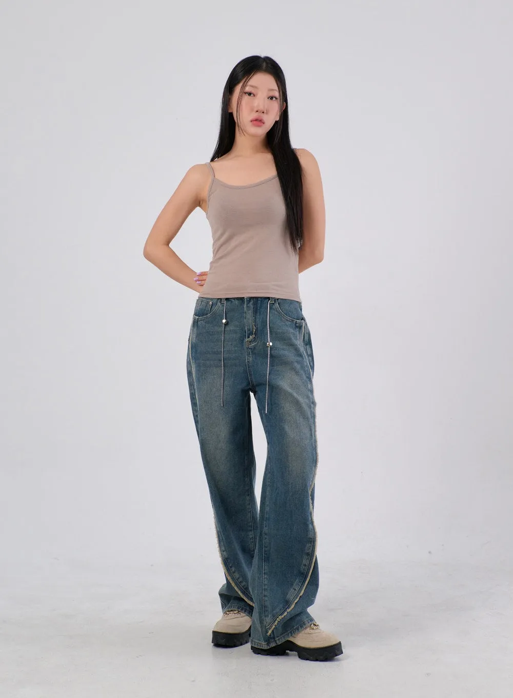 Basic Thin Strap Top IA304 sold by Lewkin product image thumbnail 4