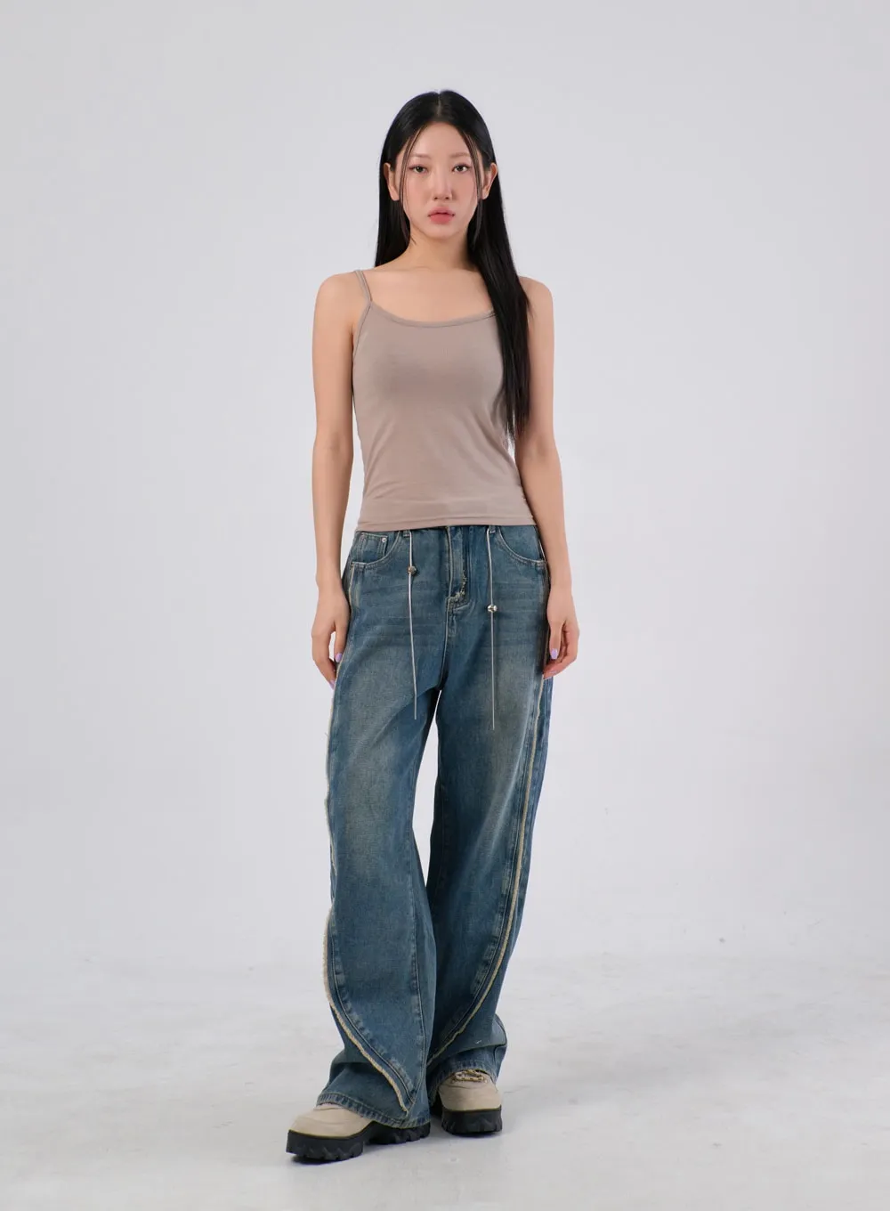 Basic Thin Strap Top IA304 sold by Lewkin product image thumbnail 3