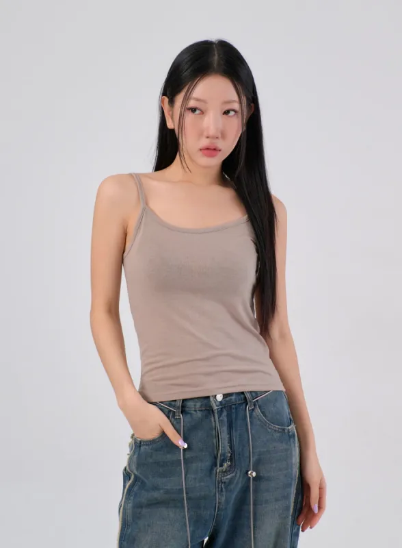 Basic Thin Strap Top IA304 sold by Lewkin