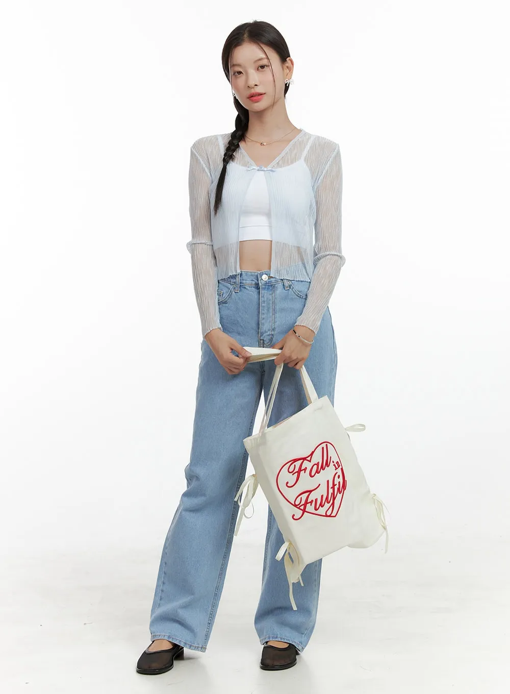 Sheer V-Neck Summer Cardigan OL411 sold by Lewkin product image thumbnail 2