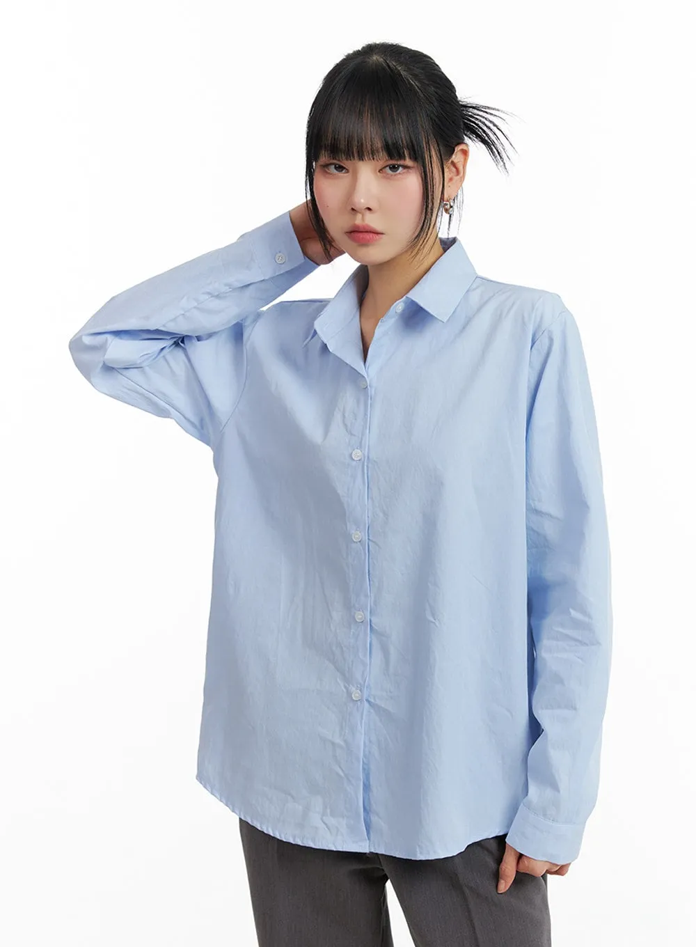 Long Sleeve Tailored Shirt IF402 sold by Lewkin product image thumbnail 3