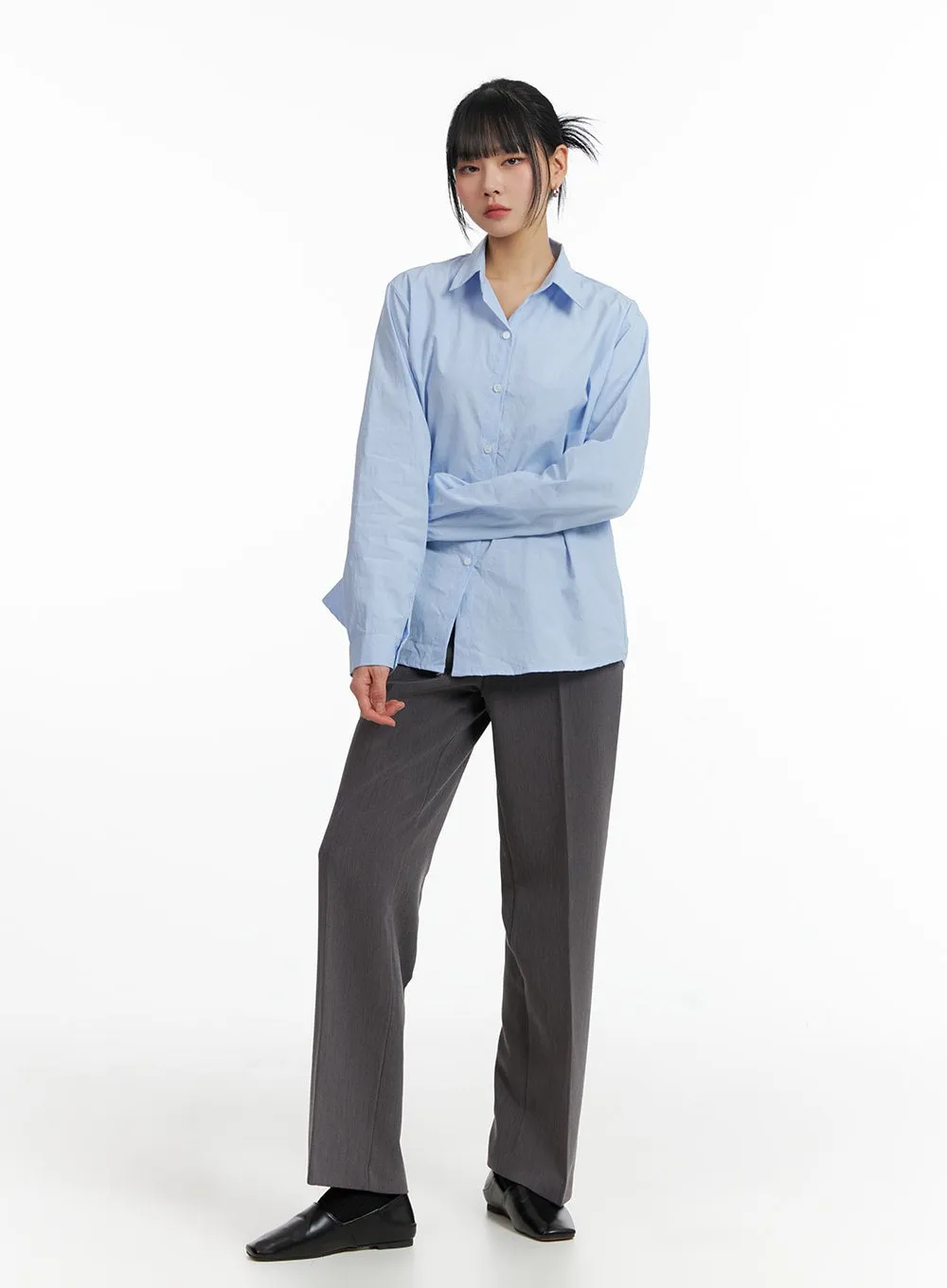 Long Sleeve Tailored Shirt IF402 sold by Lewkin product image thumbnail 2