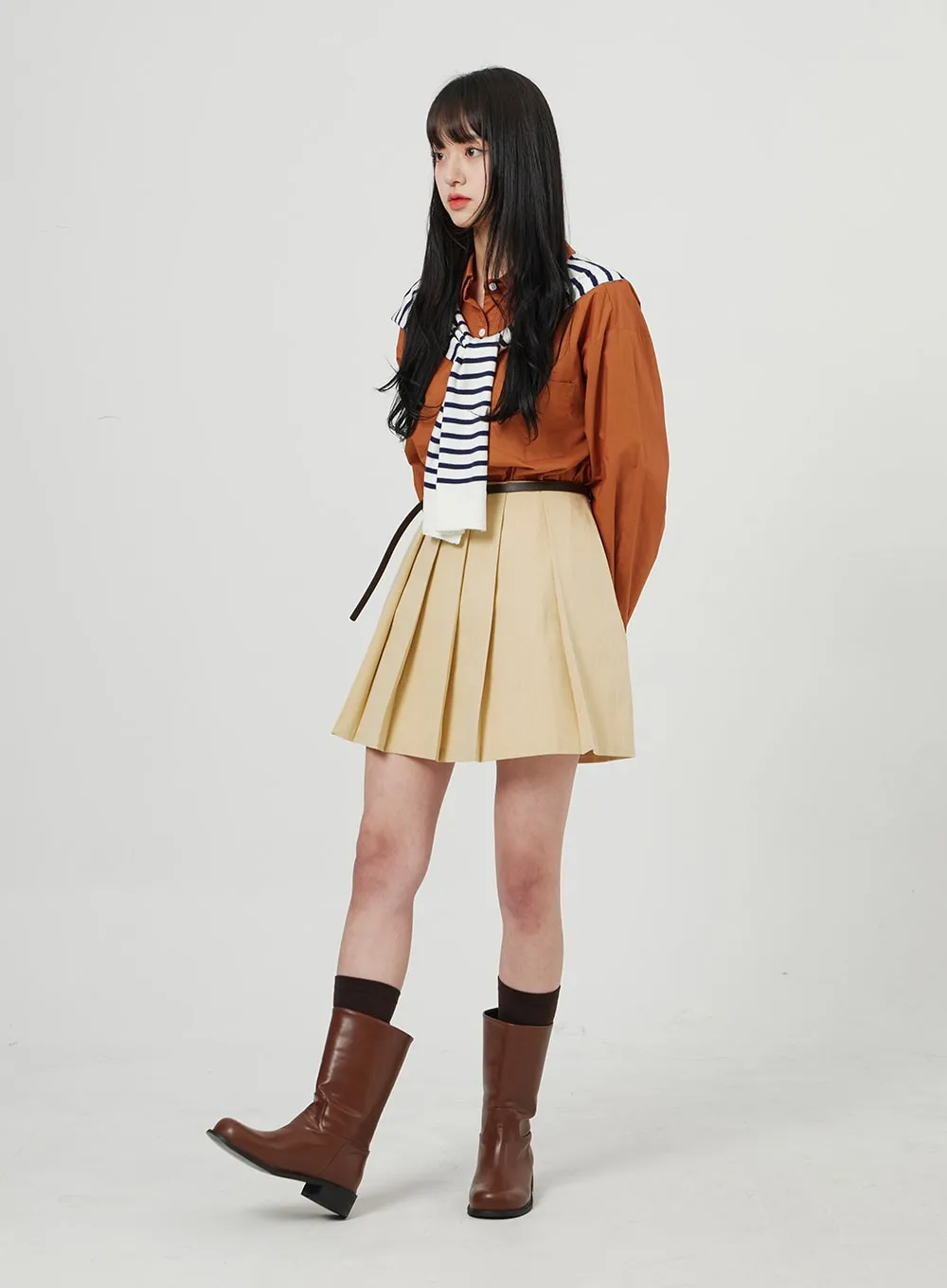 Oversized Color Shirt OF324 sold by Lewkin product image thumbnail 5