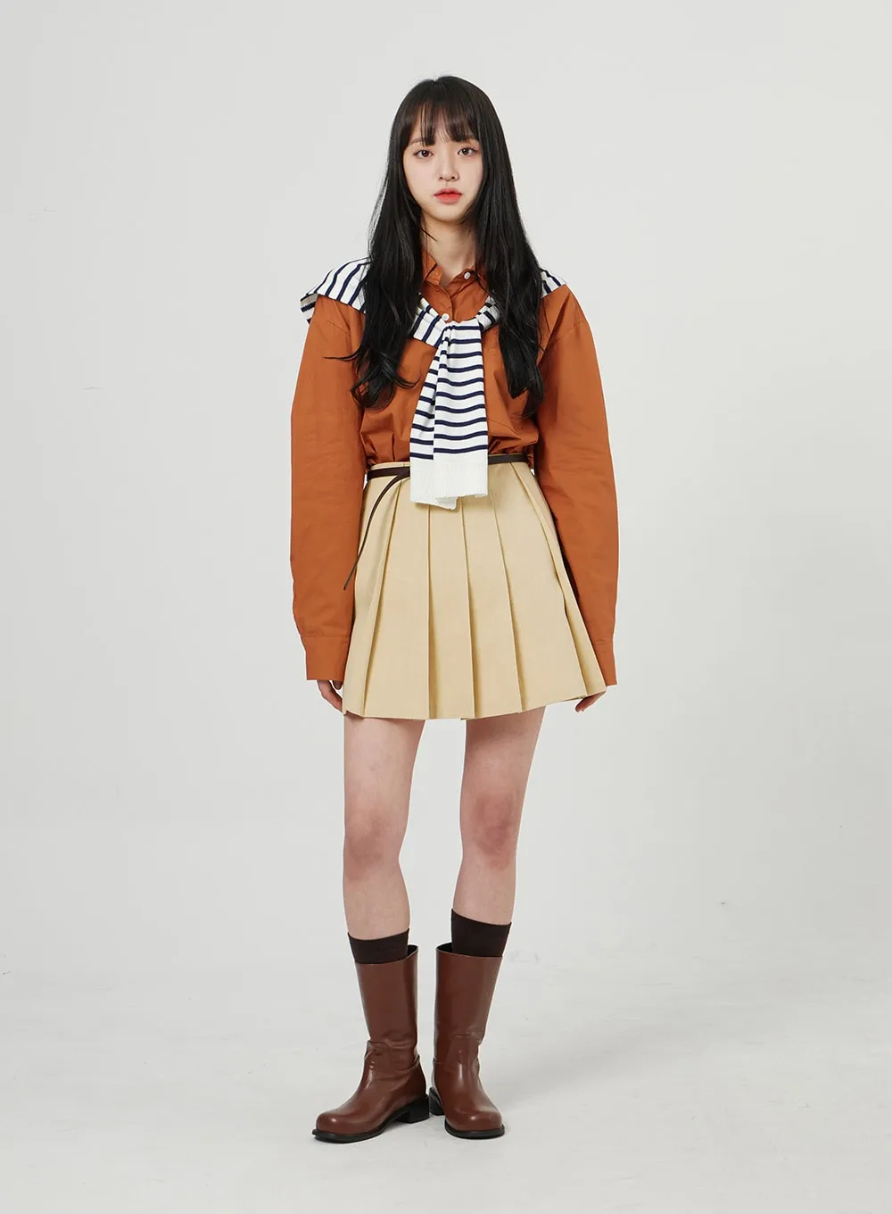 Oversized Color Shirt OF324 sold by Lewkin product image thumbnail 4