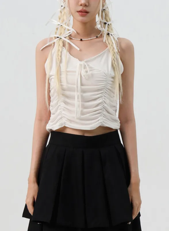 Lace Crop Camisole IS307 sold by Lewkin