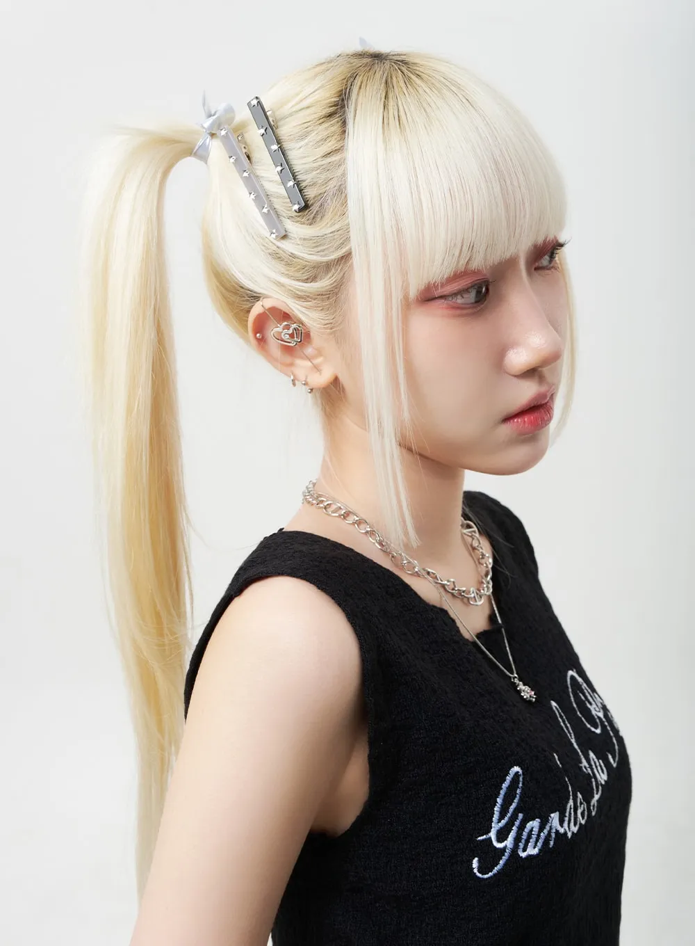 Ear Cuff Heart Earring BU302 sold by Lewkin product image thumbnail 2