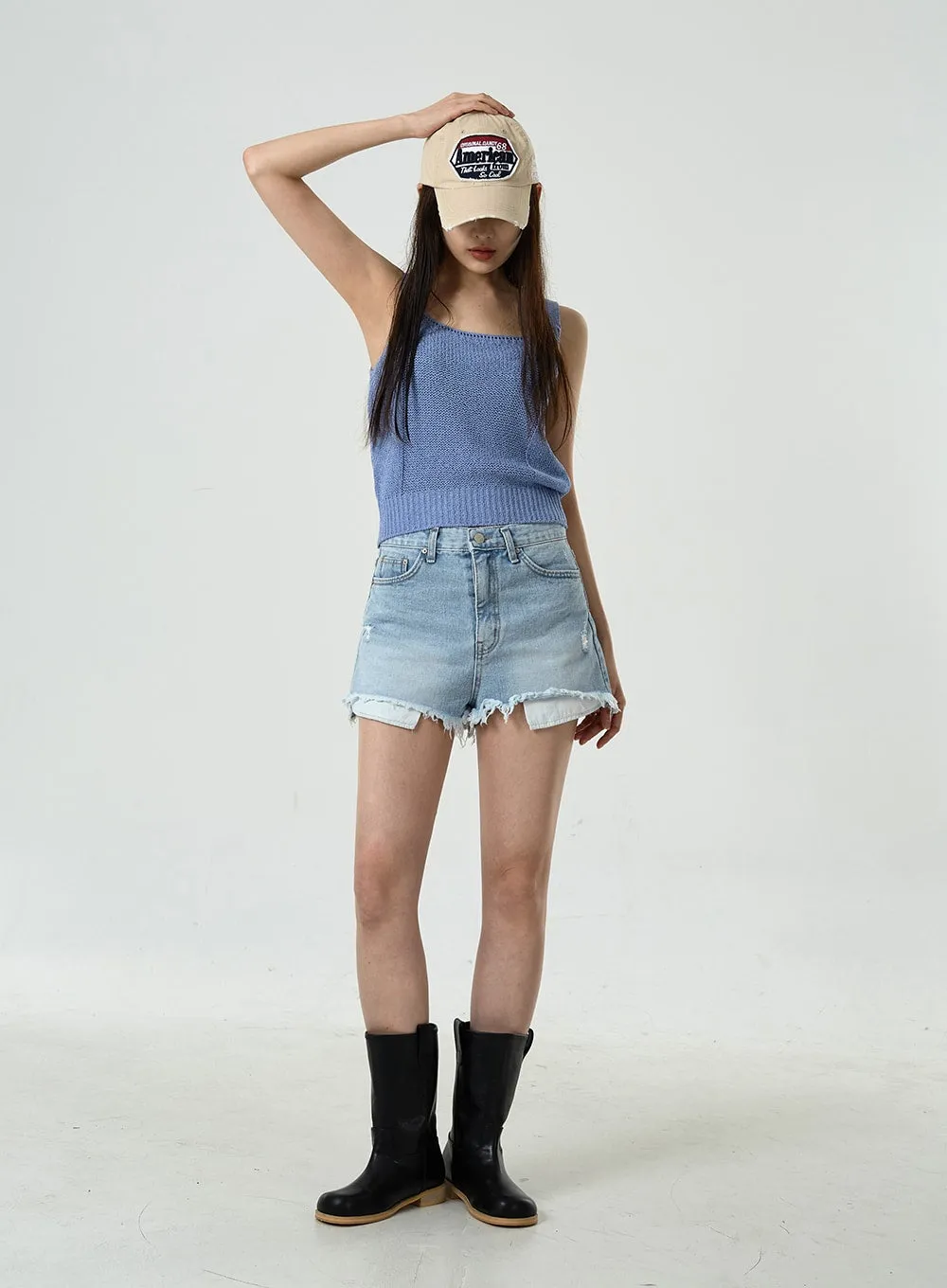 Basic Knitted Tank Top CU7 sold by Lewkin product image thumbnail 3