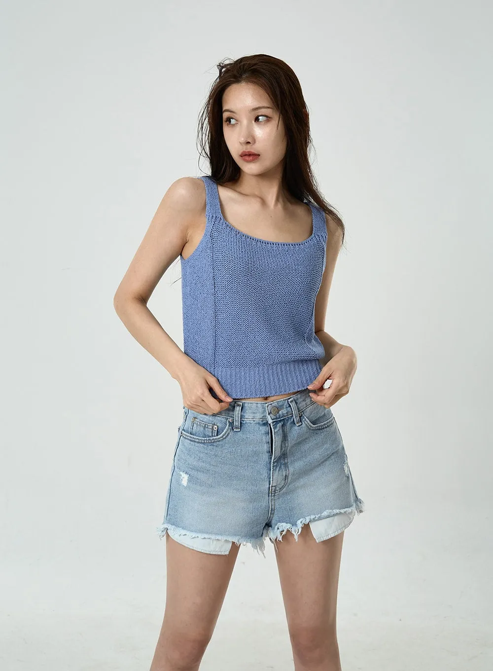 Basic Knitted Tank Top CU7 sold by Lewkin product image thumbnail 5