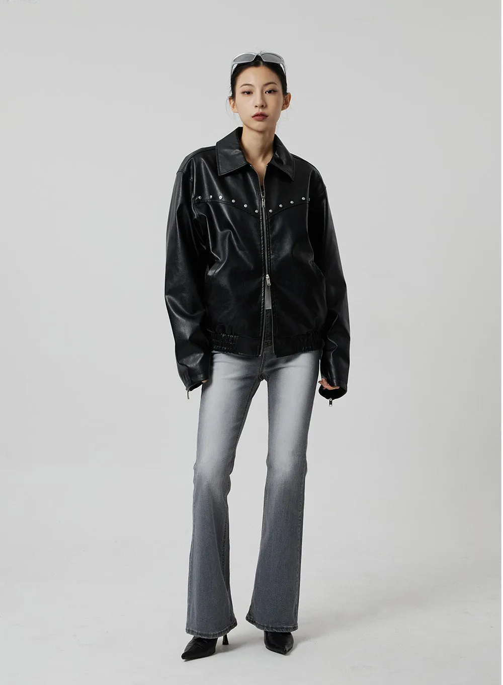 Slim Fit Bootcut Jeans CF307 sold by Lewkin product image thumbnail 3