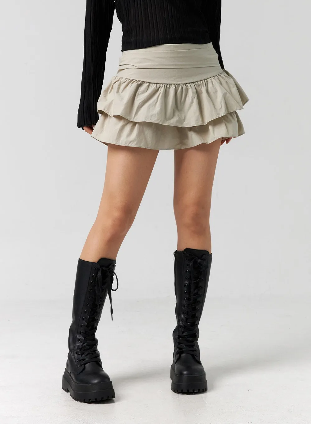 Layered Mini Skirt CG304 sold by Lewkin product image thumbnail 2
