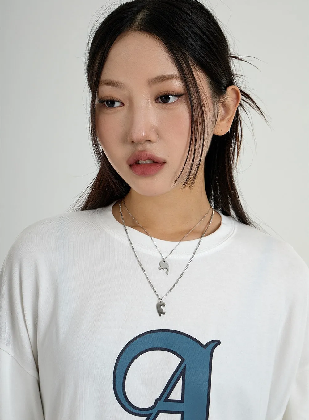 Puzzle Heart Necklace CO26 sold by Lewkin product image thumbnail 5